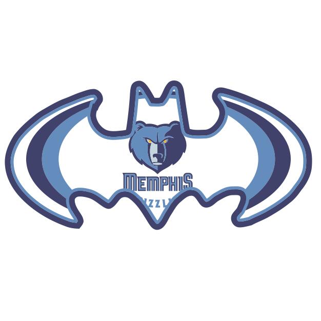 Memphis Grizzlies Batman Logo DIY iron on transfer (heat transfer)